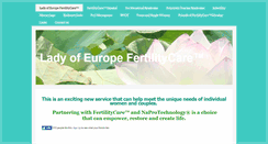 Desktop Screenshot of ladyofeuropefertilitycare.com