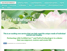 Tablet Screenshot of ladyofeuropefertilitycare.com